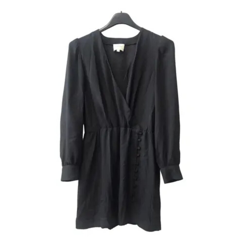 SALE! Sezane Long Sleeve V-Neck Dress